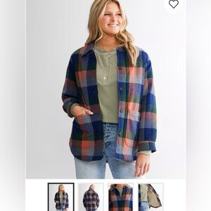 O’Neill Petrina Plaid Shacket Women’s Size L
M